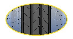 Noise dampening Tread Design Noise dampening Tread Design